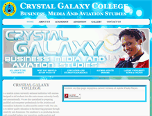 Tablet Screenshot of crystalgalaxycollege.com